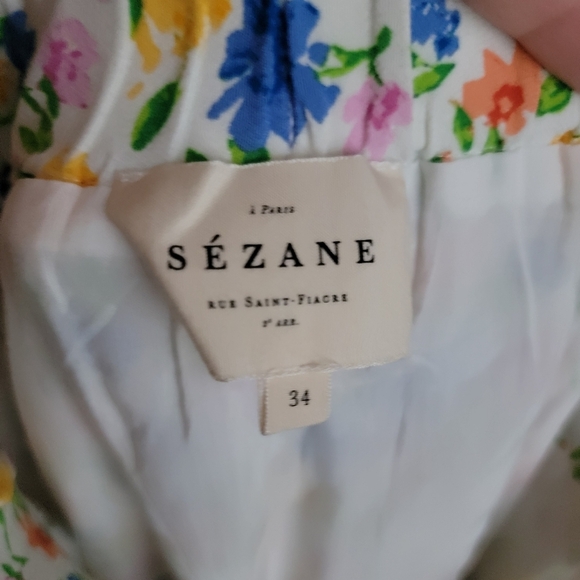 Sezane Tammie Skirt in Pastel Mini Flowers size 34 - Picture 9 of 11